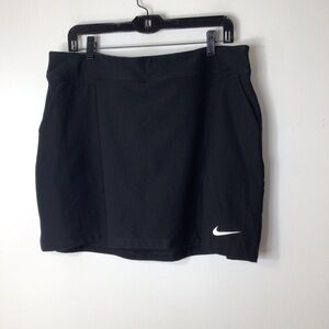 Nike Dry Fit skort women xl black walk golf outside exercise modest